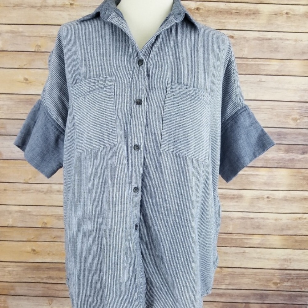 Madewell Courier Lilly Dale Chambray Shirt - XS